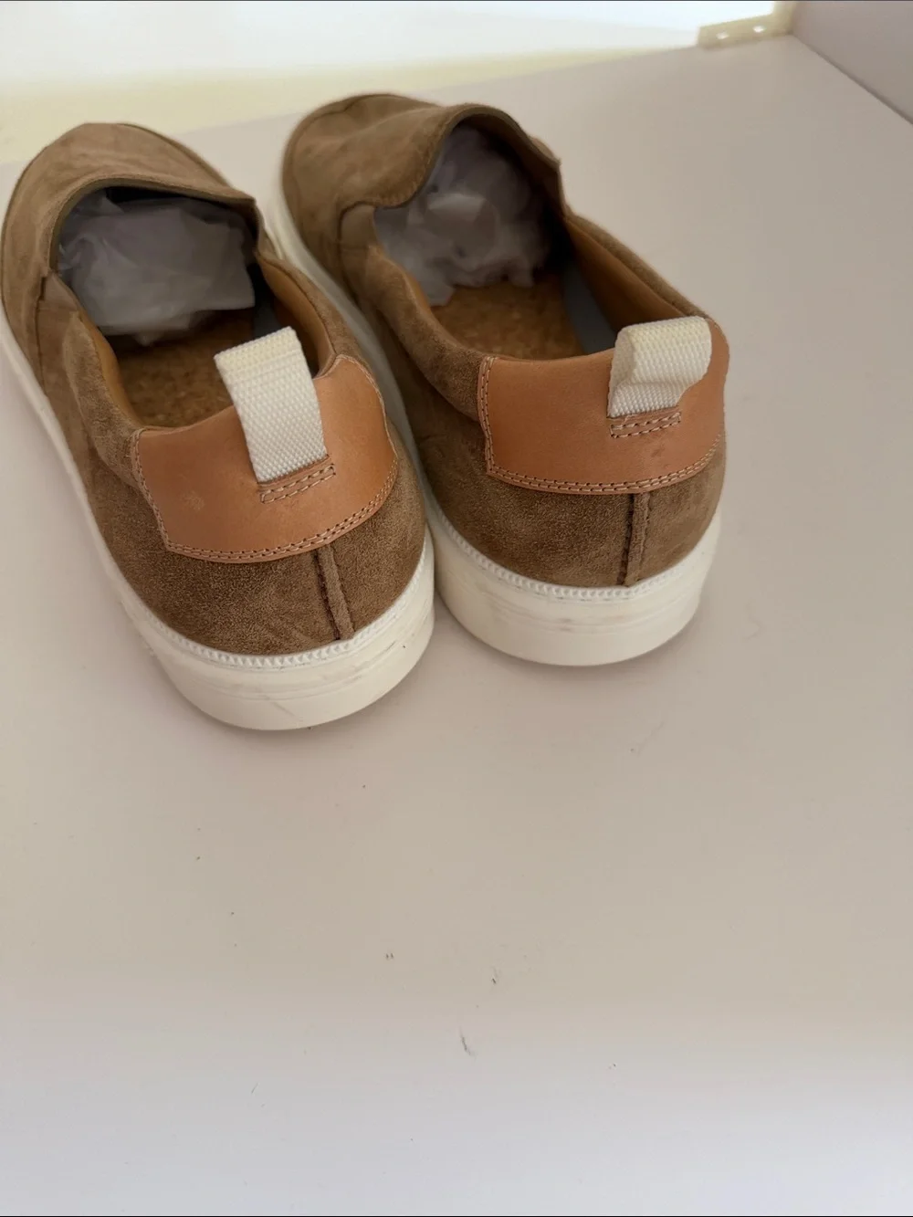 Todd Snyder Tuscan Brown Suede Slip-On Loafers with White Sole Sz 10.  New Tub9